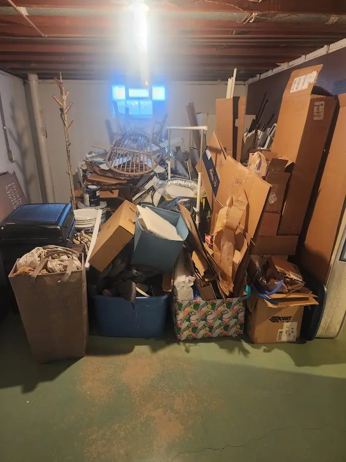 Roll-off dumpster container at job site for Construction Dumpster Rental in Whitehall